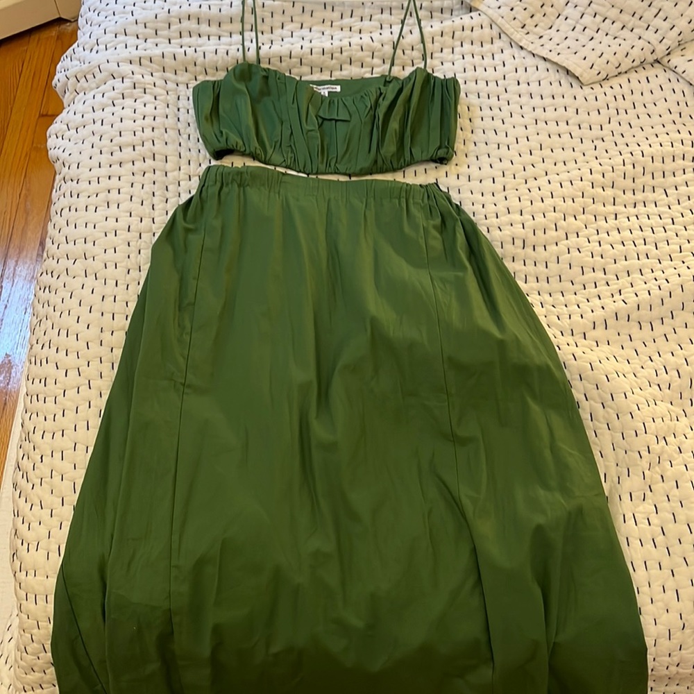 Reformation Brio 2-Piece set in green